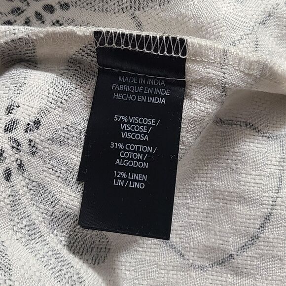 Kenneth Cole New York Men's Short Sleeve Button Up Black Gray Floral Tropical XL - Picture 7 of 9